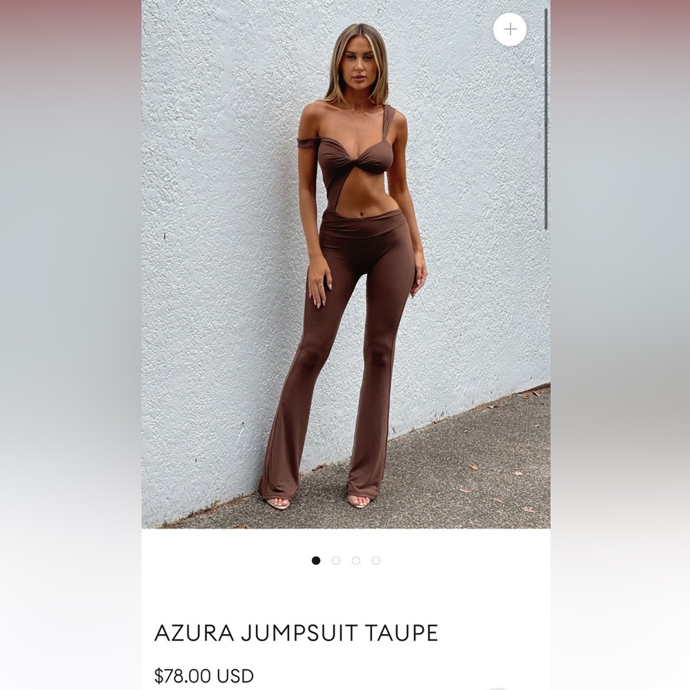 TAUPE AZURA OUTCAST JUMPSUIT